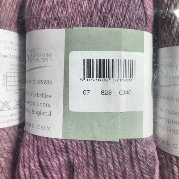 10 Skeins West Yorkshire Spinners Illustrious Heather Wool & Alpaca #906 - Picture 4 of 6